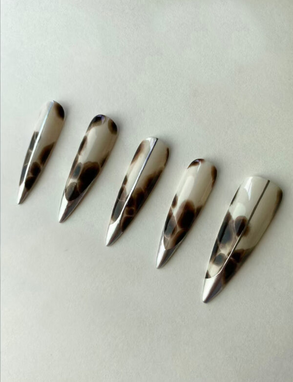 Silver and Brown Nails - Image 2