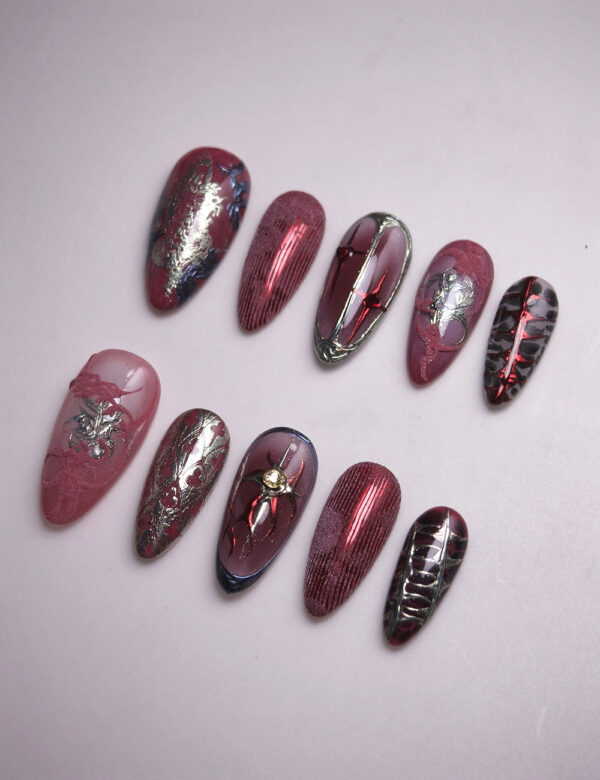 Crimson Melody Nails - Image 2