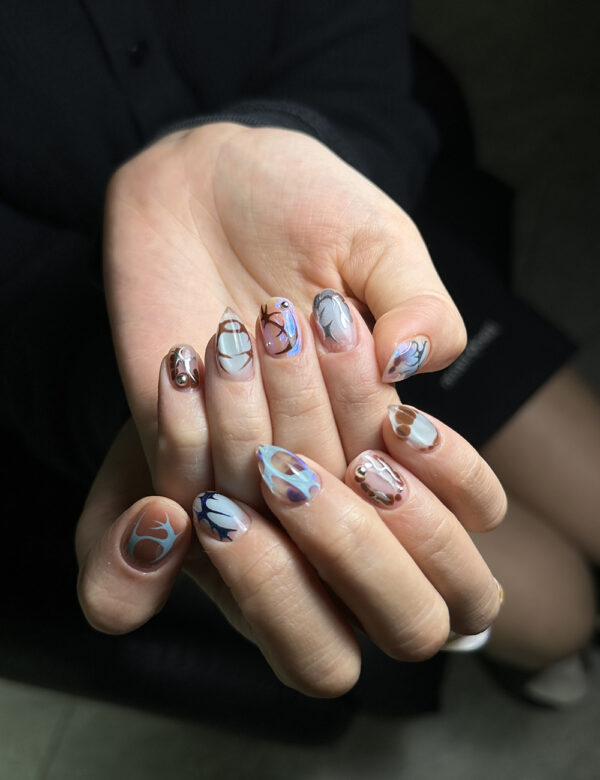 Dreamy Ocean Shadows Nails - Image 2