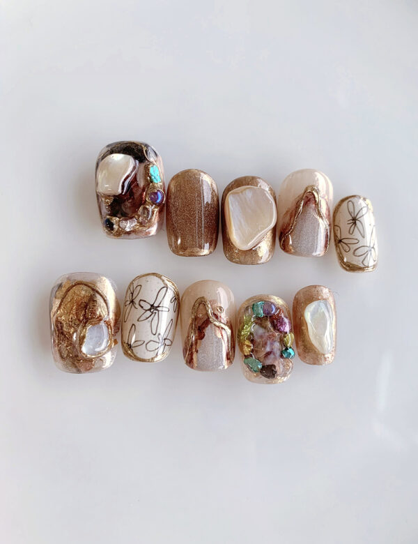 Wild Gemstone Nails